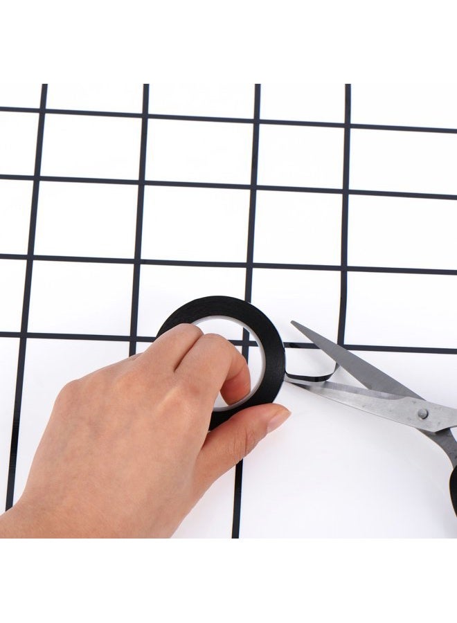 Outus 6 Pack 3 mm Width Graphic Chart Tape Art Tape Grid Marking Tapes Whiteboard Gridding Tape Self-Adhesive Artist Tape, Black - Image 5